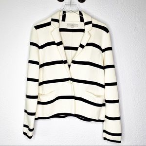 The Loft Striped Sweater Blazer Size XL